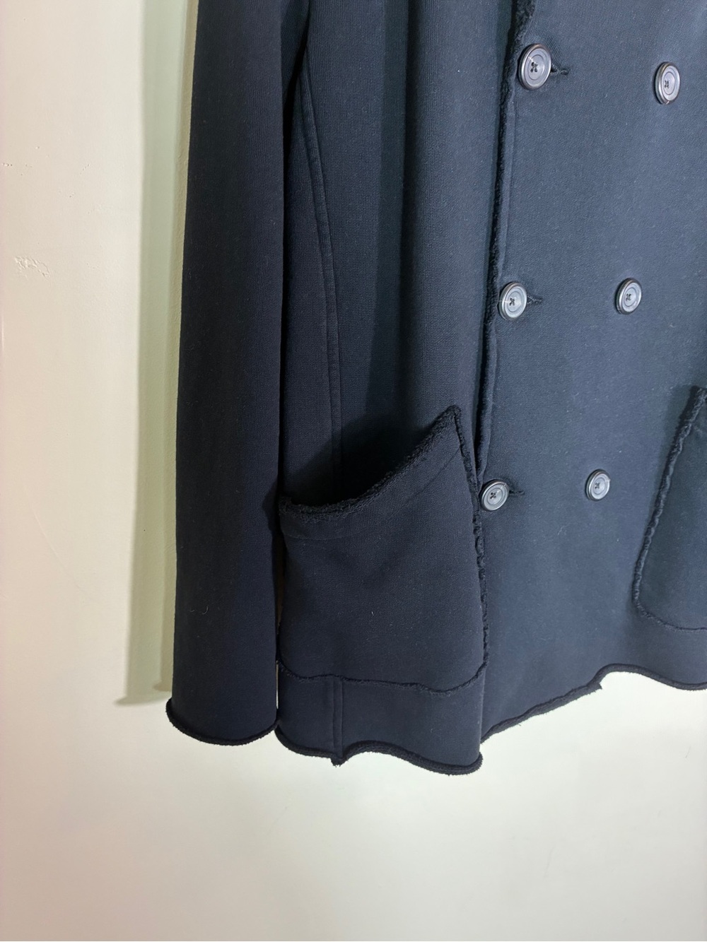 Frank & Eileen Black Relaxed Fit Belfast Sweatshirt Peacoat Size L - Picture 4 of 6